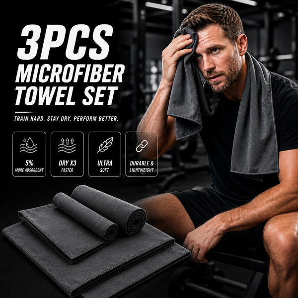 Premium 3PCs Microfiber Towel Set – Magnix Pro