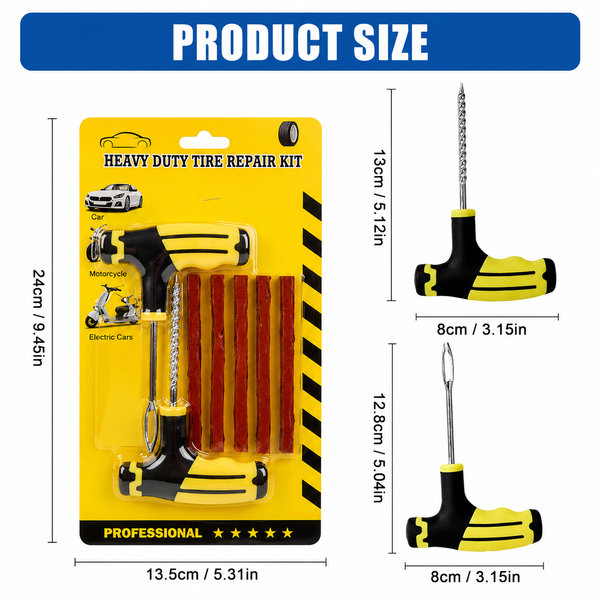 Car Moto Tyre Repair Kit - Magnix Pro